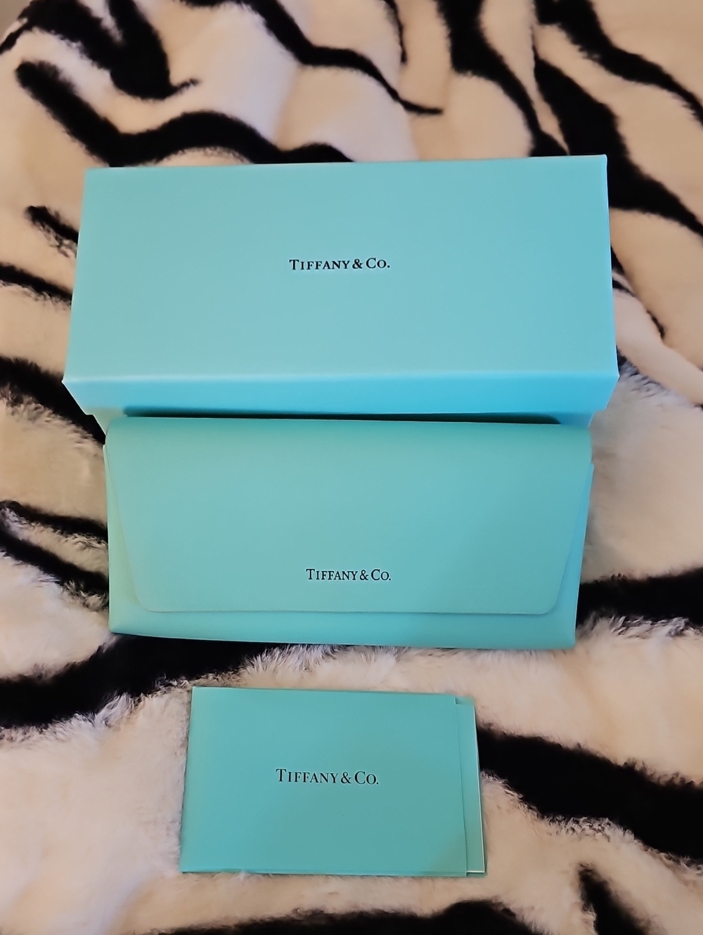 Tiffany & Co. Blue Gift Box, Envelope, and Card Set